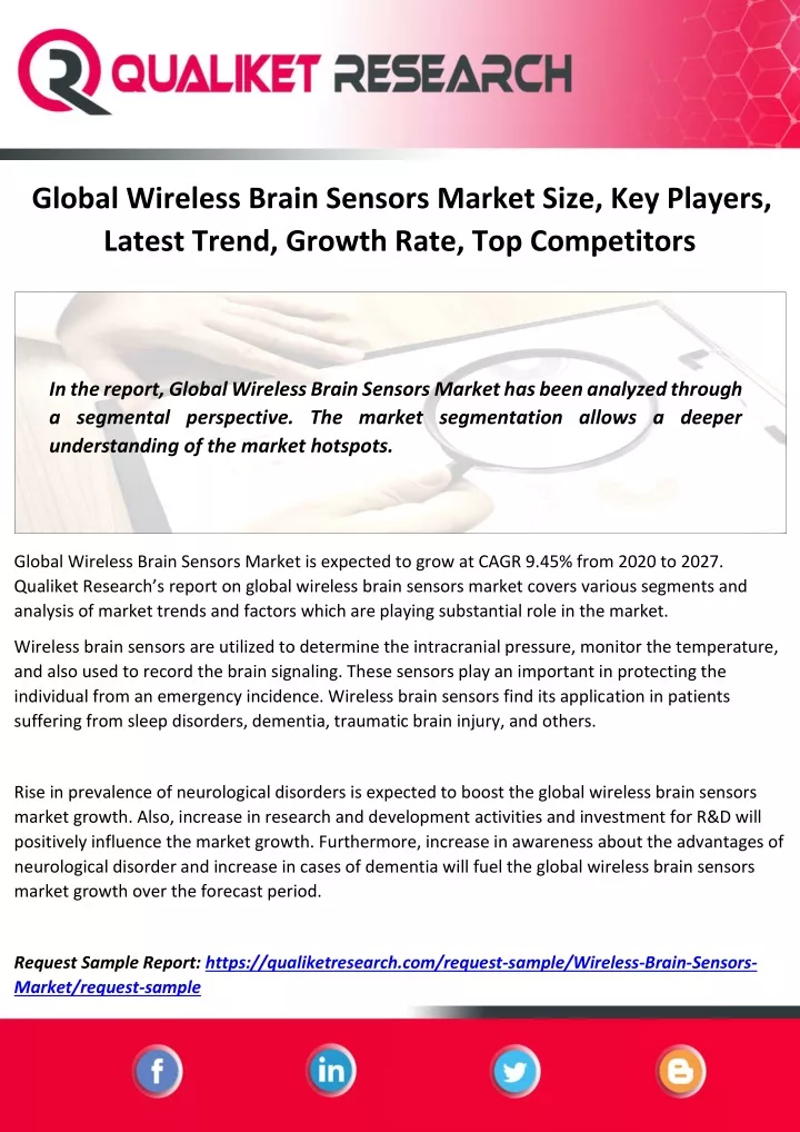 global wireless brain sensors market size