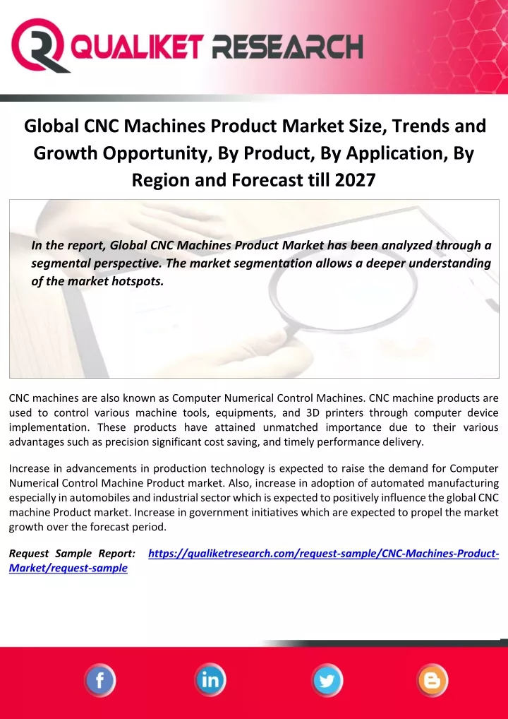 global cnc machines product market size trends