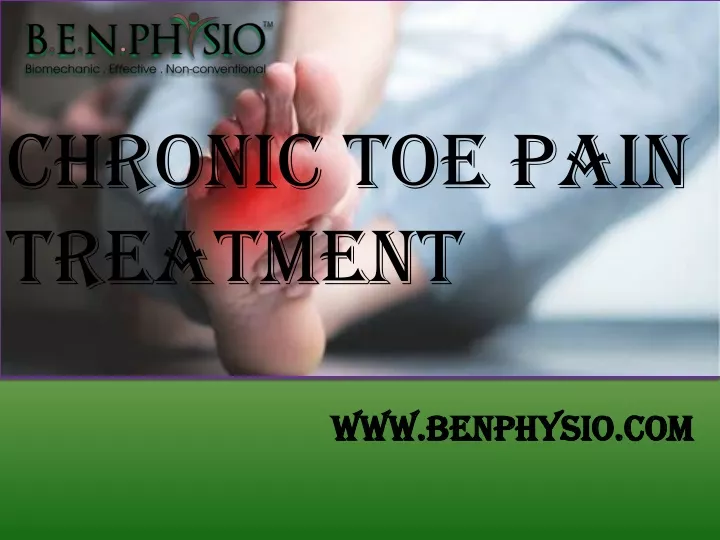 chronic toe pain treatment