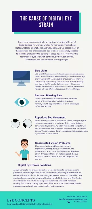 The Cause of Digital Eye Strain