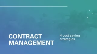 4 cost saving tips for Contract renewal Management software