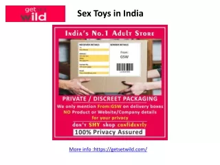 Sex Toys in India