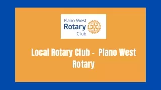 Volunteering For College Students - Plano West Rotary