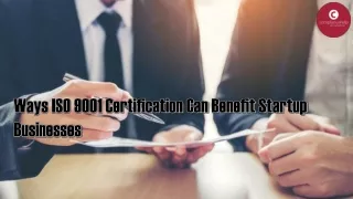 ways iso 9001 certification can benefit startup