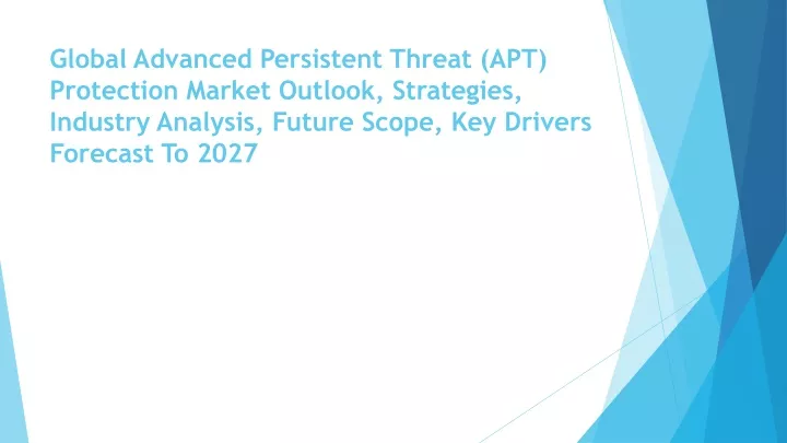 global advanced persistent threat apt protection