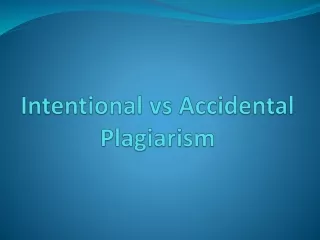intentional vs accidental plagiarism