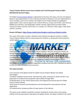 trauma fixation market and its future outlook