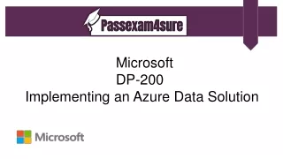 microsoft dp 200 implementing an azure data