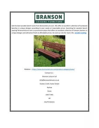 get the best wooden bench seats from