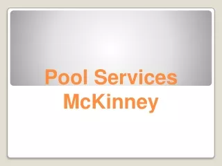 Pool Service Mckinney