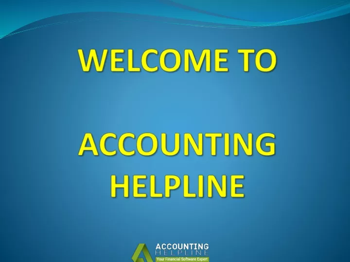 welcome to accounting helpline