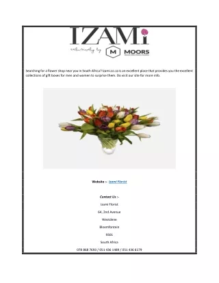 Online Gifts South Africa  Izami.co.za