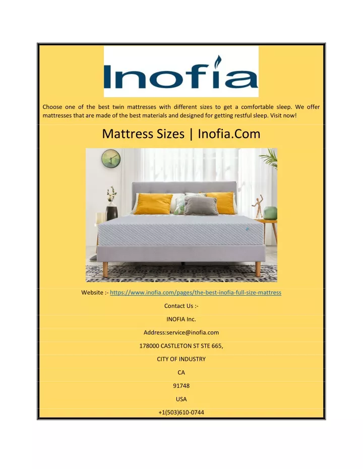 choose one of the best twin mattresses with