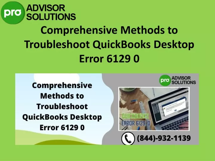 comprehensive methods to troubleshoot quickbooks desktop error 6129 0