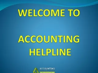 welcome to accounting helpline