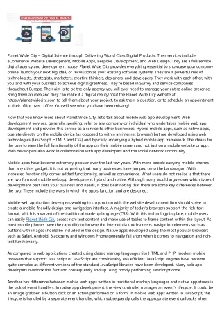 planet wide city digital science through