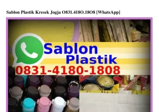 Sablon Plastik Kresek Jogja Ô8ᣮI·ㄐI8Ô·I8Ô8[WA]