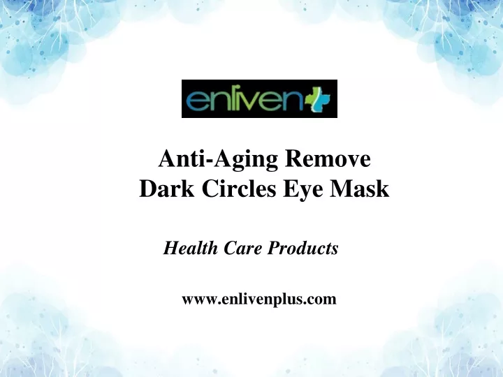 anti aging remove dark circles eye mask