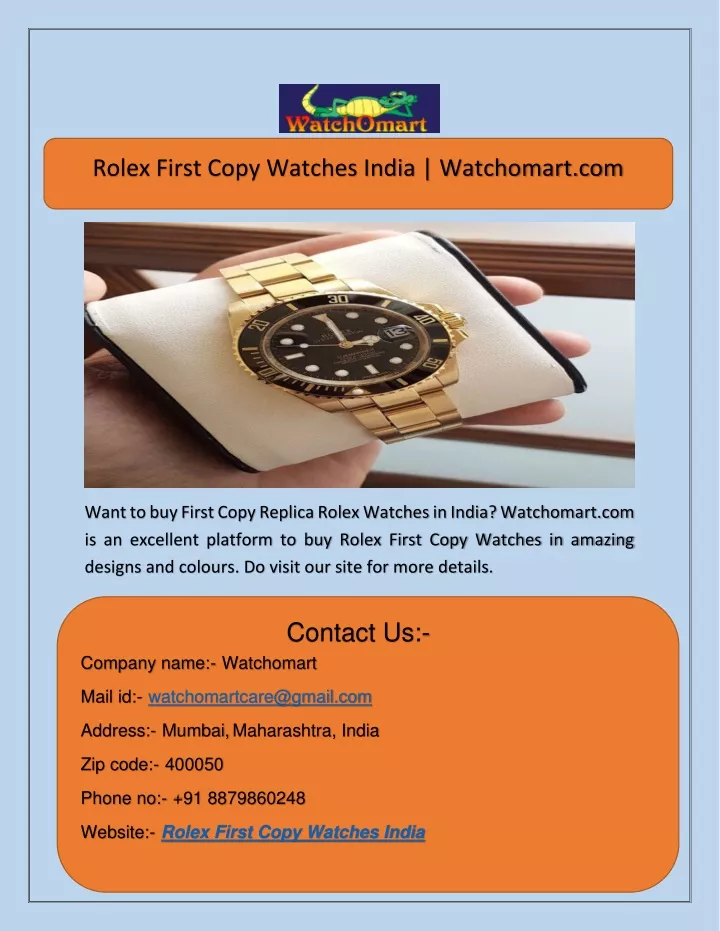 rolex first copy watches india watchomart com