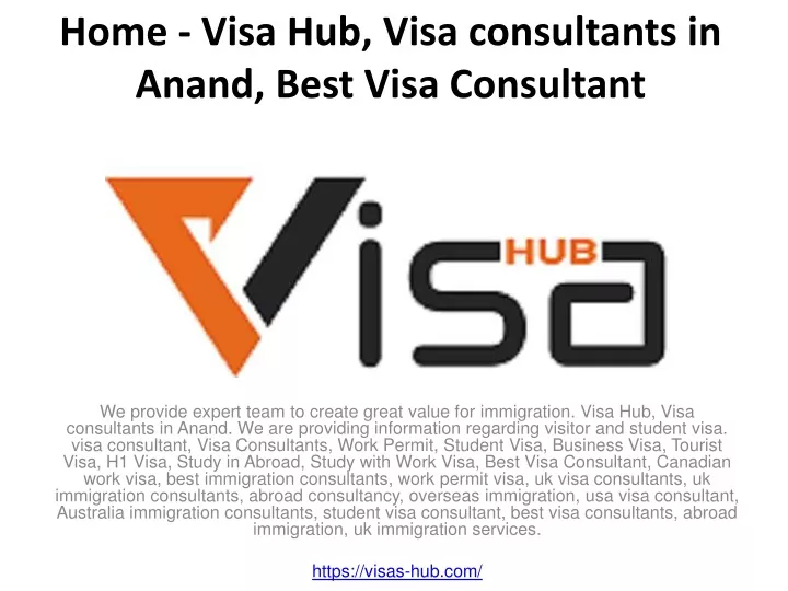 home visa hub visa consultants in anand best visa consultant