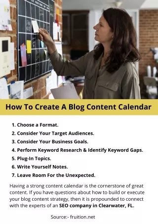 how to create a blog content calendar