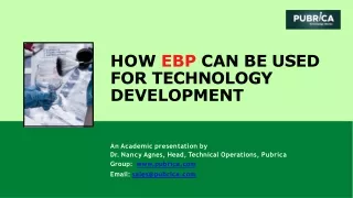 how ebp can be used for technology development