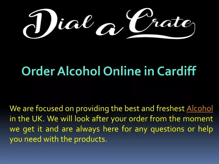 order alcohol online in cardiff