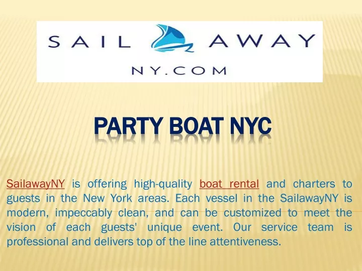 party boat nyc