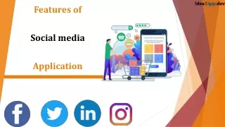 Features of Social media Application