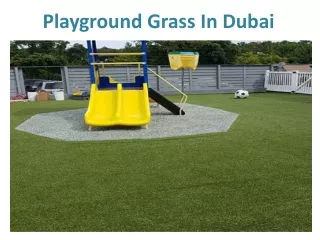 playground grass in dubai