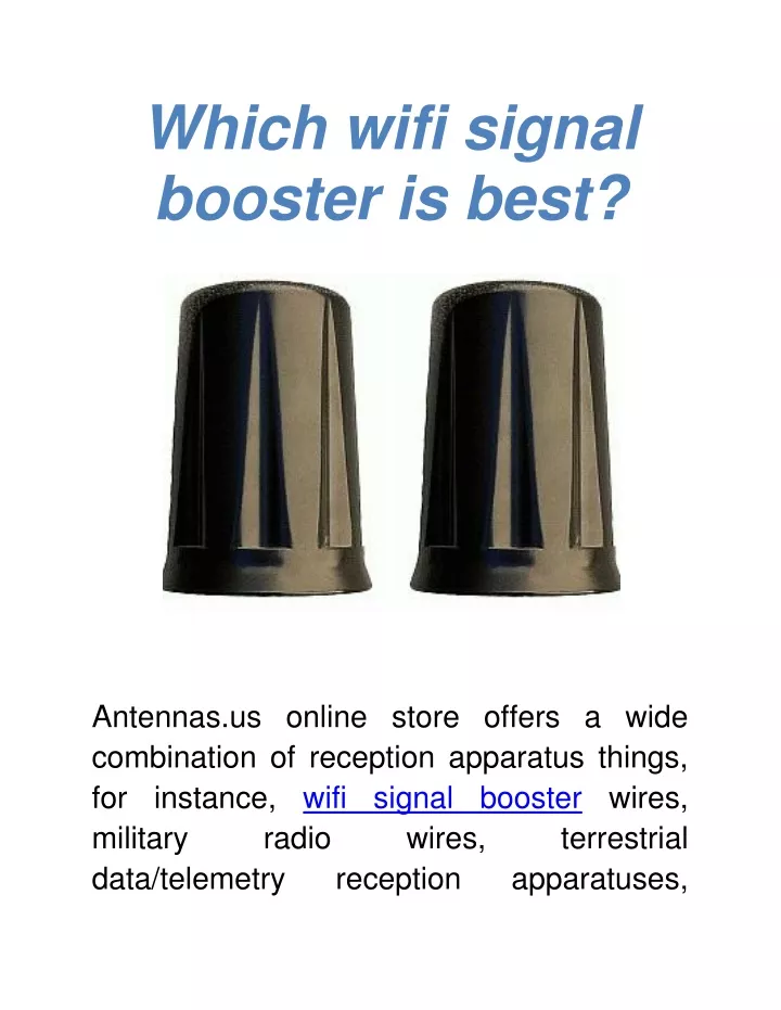 which wifi signal booster is best
