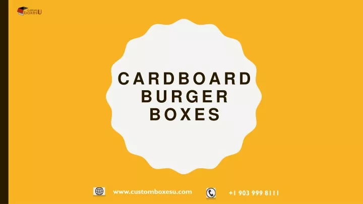 cardboard burger boxes