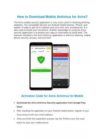 how to download mobile antivirus for avira