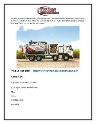 Dynamic Excavations Gold Coast | Dynamicexcavations.com.au