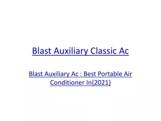 blast auxiliary classic ac