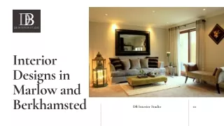 Interior Designs in Marlow and Berkhamsted