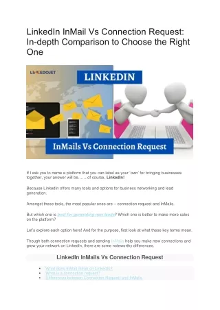 LinkedIn InMail Vs Connection Request In-depth Comparison to Choose the Right One
