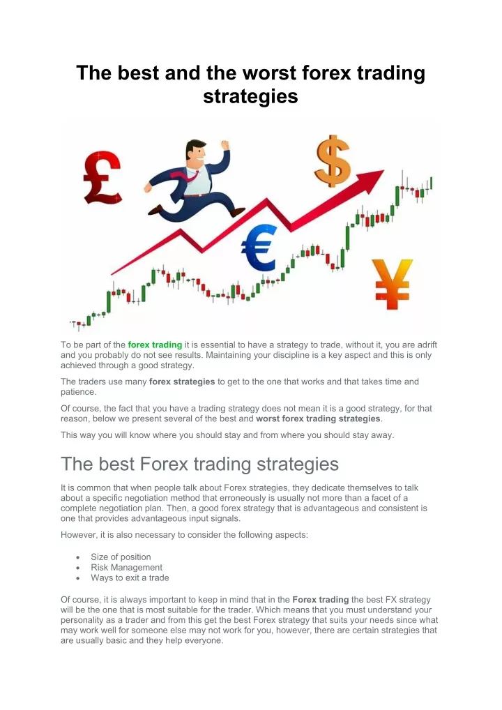 the best and the worst forex trading strategies