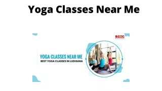 yoga classes near me