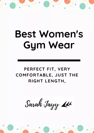 Best Women's Gym Wear