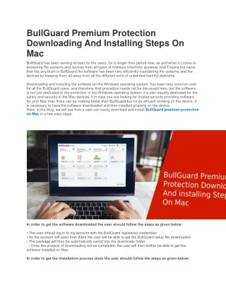 bullguard premium protection downloading