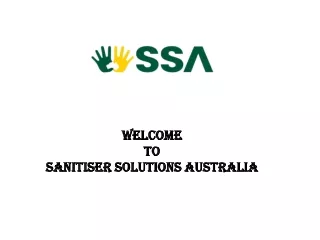 welcome to sanitiser solutions australia