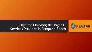 5 Tips for Choosing the Right IT Services
