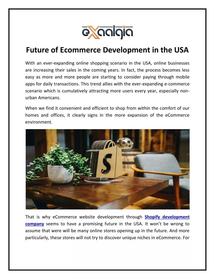 future of ecommerce development in the usa