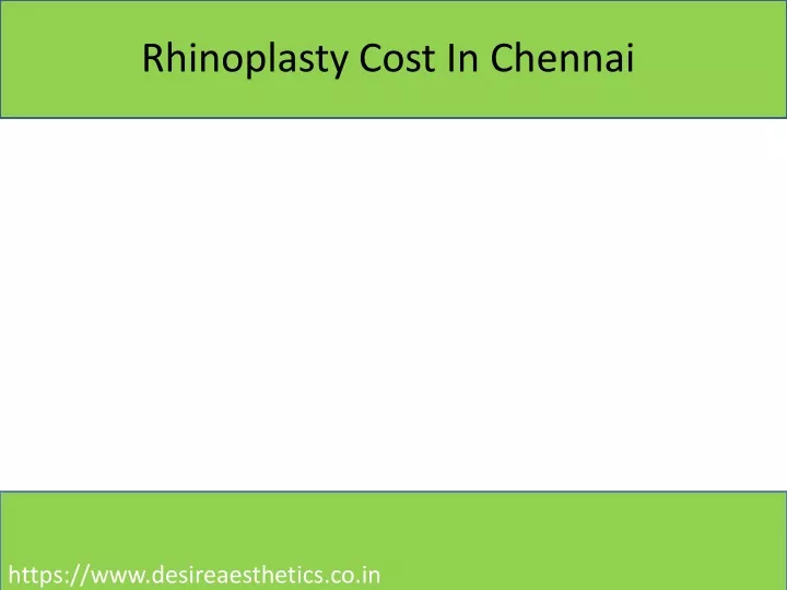 rhinoplasty cost in chennai