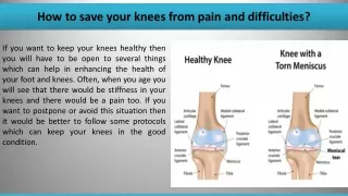 How to save your knees from pain and difficulties