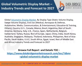 global volumetric display market industry trends