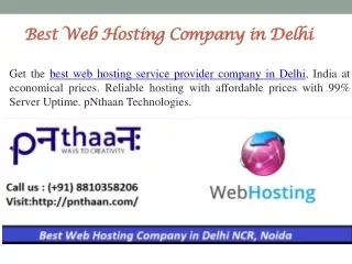 Best Web Hosting Company in Delhi NCR, Noida | Web Hosting Services in India