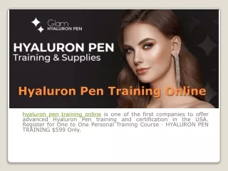 Hyaluron Pen Training Online