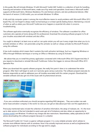 microsoft office toolkit